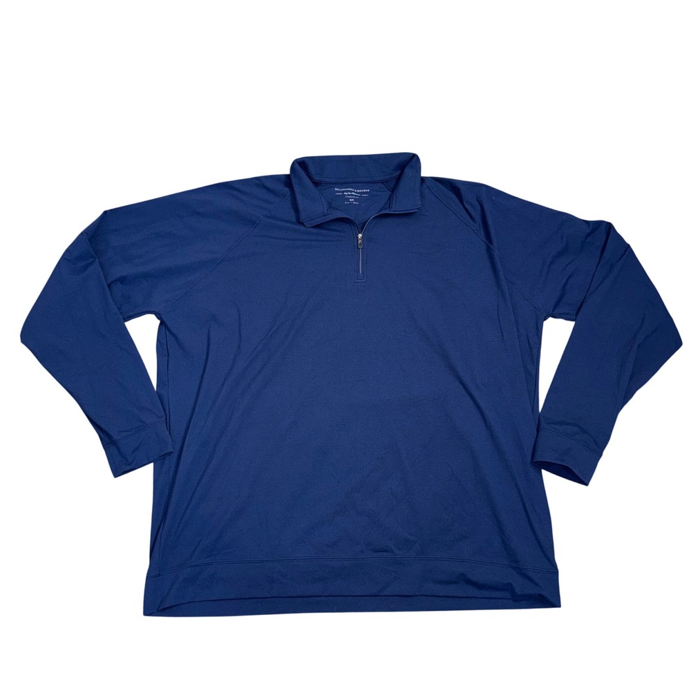 Holderness & Bourne Quarter Zip Men XXL Blue Excellent Dry Luxe Performance